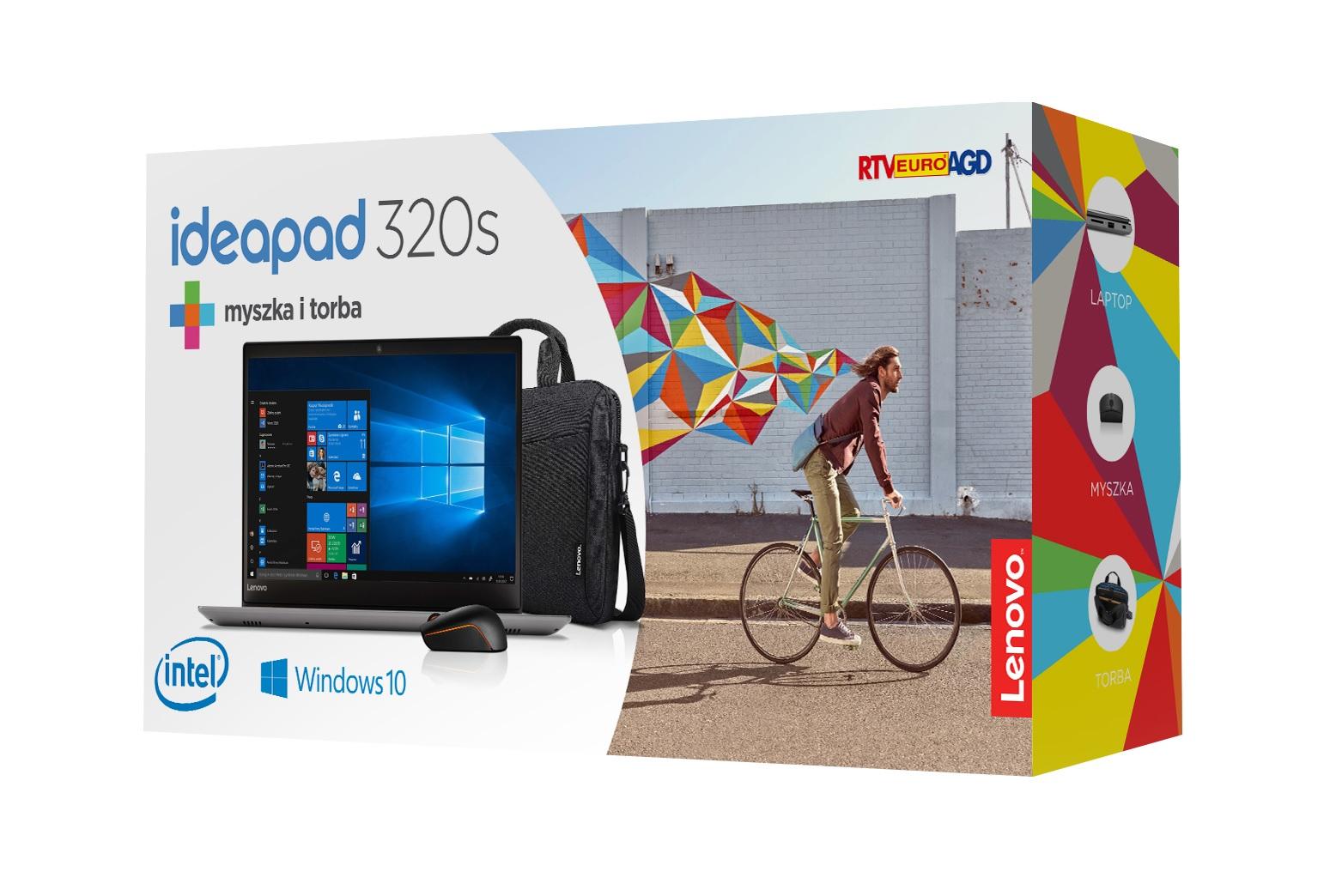 Laptop Lenovo IdeaPad 320S 15,6" Intel® Core™ i5-8250U 8GB RAM  256GB Dysk SSD  MX130 Grafika Win10 + torba i mysz