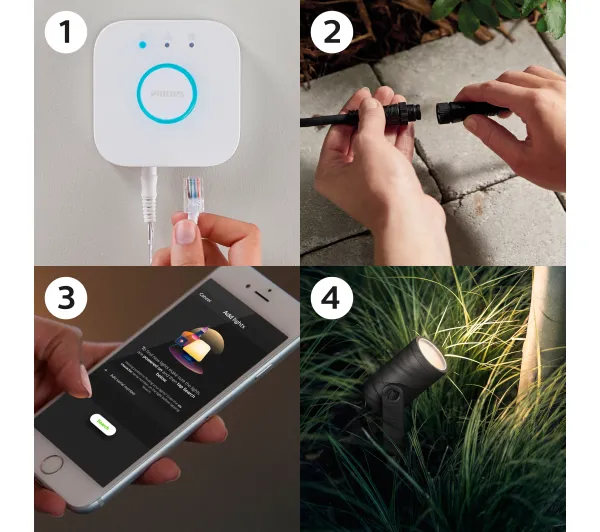 Philips Lily Hue Spike Black 17414/30/P7 - Kup na Raty - RRSO 0%