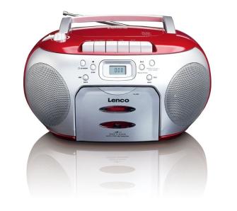 Radiomagnetofon Lenco SCD-420 Czerwono-srebrny