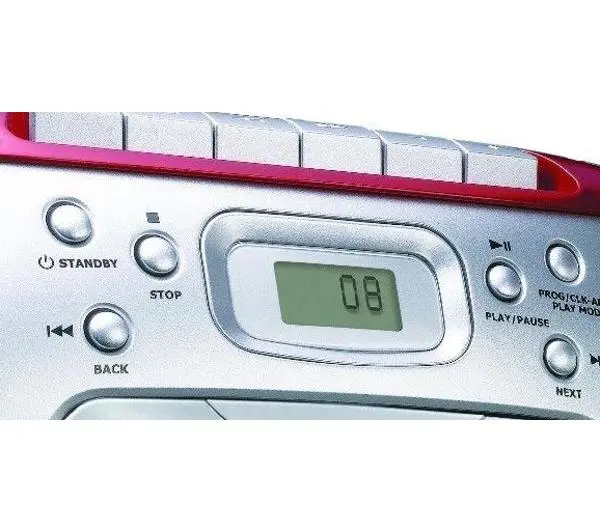 Lenco SCD-420 Czerwono-srebrny