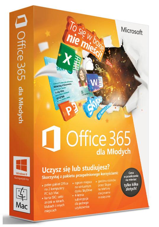 Microsoft Office 365 Dla Studentów PL 32/64 Bit 2stan/4lata