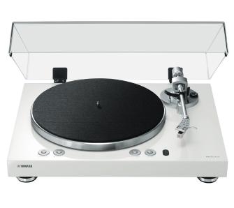 Gramofon Yamaha MusicCast Vinyl 500 Manualny Napęd paskowy Przedwzmacniacz Wi-Fi Bluetooth AirPlay Biały