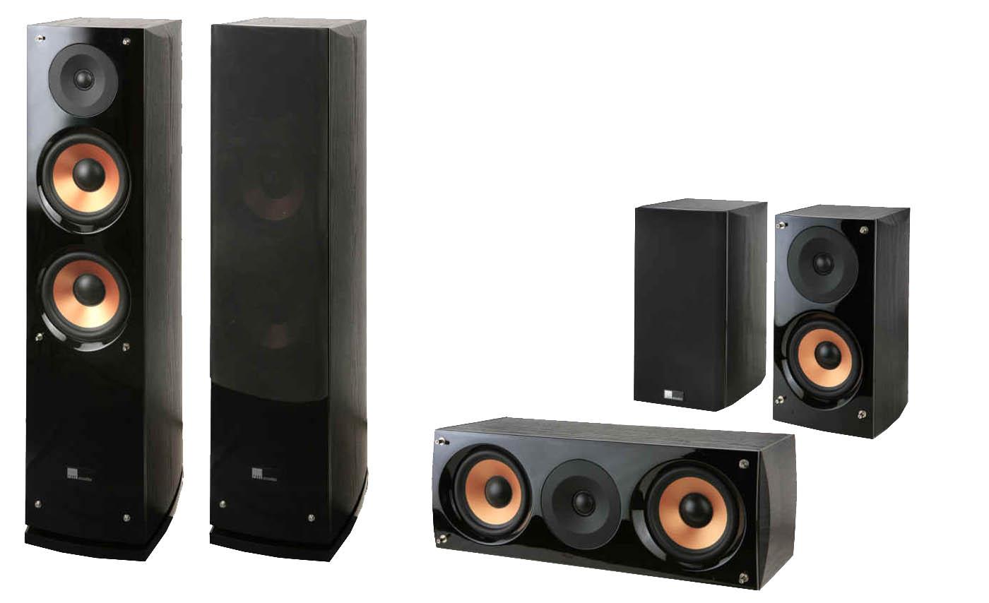 Zestaw kolumn Pure Acoustics Supernova 5 (czarny)