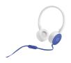 Słuchawki przewodowe z mikrofonem HP H2800 - biało-niebieskie