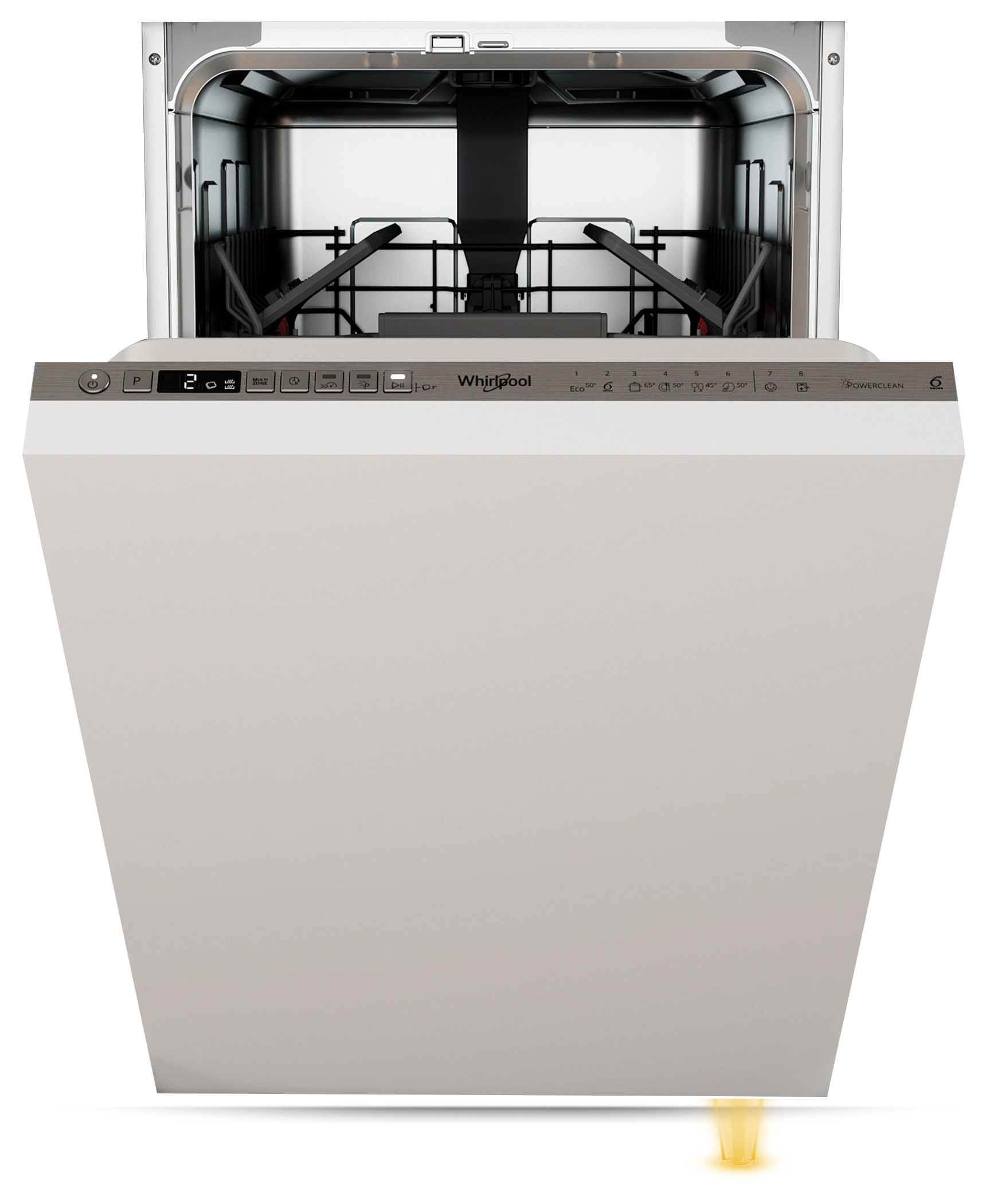 Zmywarka Whirlpool WSIO 3T125 6PE X 44,8cm Automatyczne otwieranie drzwi