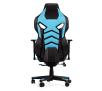 Fotel Diablo Chairs X-Fighter Normal Size Gamingowy do 150kg Skóra ECO Czarno-niebieski