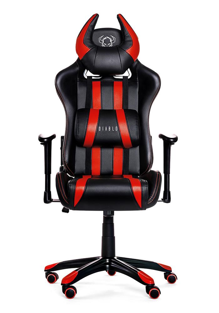 Diablo Chairs X-One Horn (czarno-czerwony) - Dobra cena, Opinie w