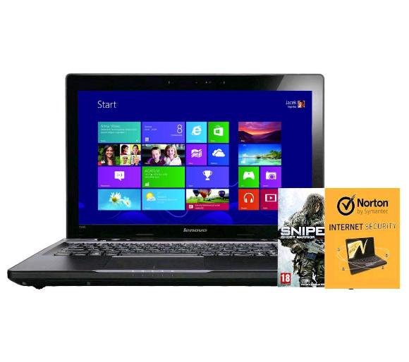 laptop Lenovo Y580 15,6" Intel® Core™ i5-3210 - 4GB RAM - 1TB Dysk - GTX660 Grafika - Win8 + gra + Norton