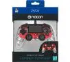 Pad Nacon Compact Controller do PS4 Przewodowy Przezroczysty-czerwony