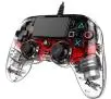 Pad Nacon Compact Controller do PS4 Przewodowy Przezroczysty-czerwony