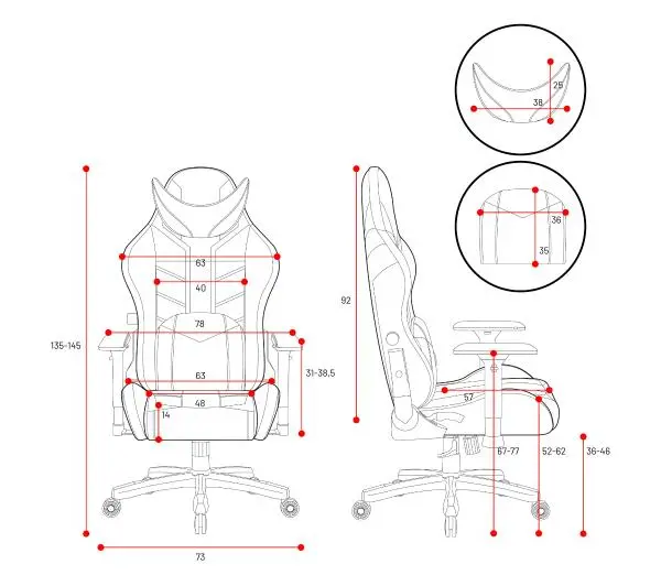 Diablo Chairs X-Ray 2.0 King Size Gamingowy do 160kg Skóra ECO Biało-czarny - Kup na Raty - RRSO 0%