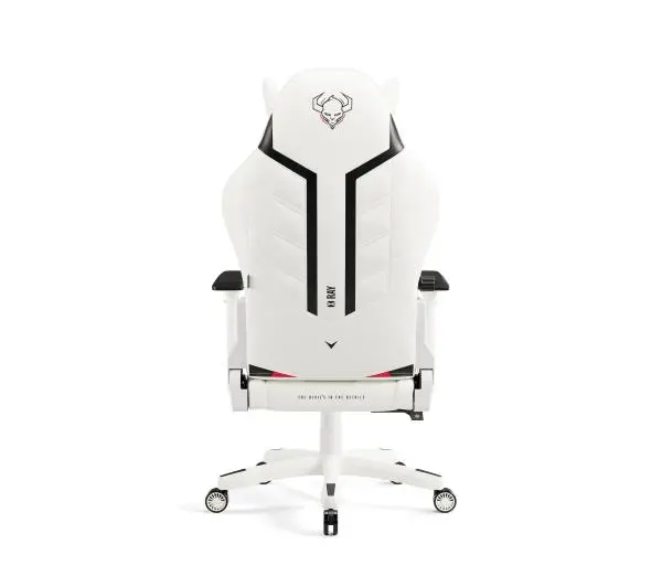 Diablo Chairs X-Ray 2.0 King Size Gamingowy do 160kg Skóra ECO Biało-czarny - Kup na Raty - RRSO 0%