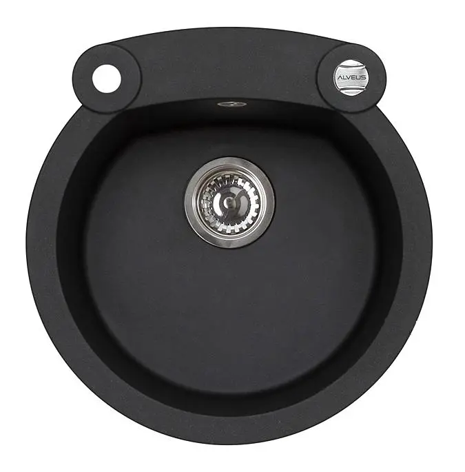 Zlewozmywak Alveus Roll 10 1211091 Granitowy Czarny