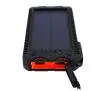 Powerbank solarny PowerNeed S12000Y 12000mAh Czarno-pomarańczowy