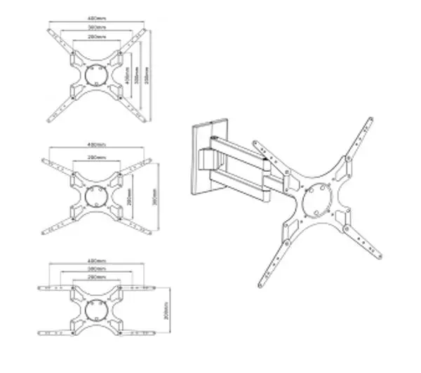 ART AR-61XL od 19" do 46" Max 25kg