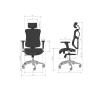 Fotel Diablo Chairs V-Basic Normal Size Biurowy do 150kg Tkanina Czarny