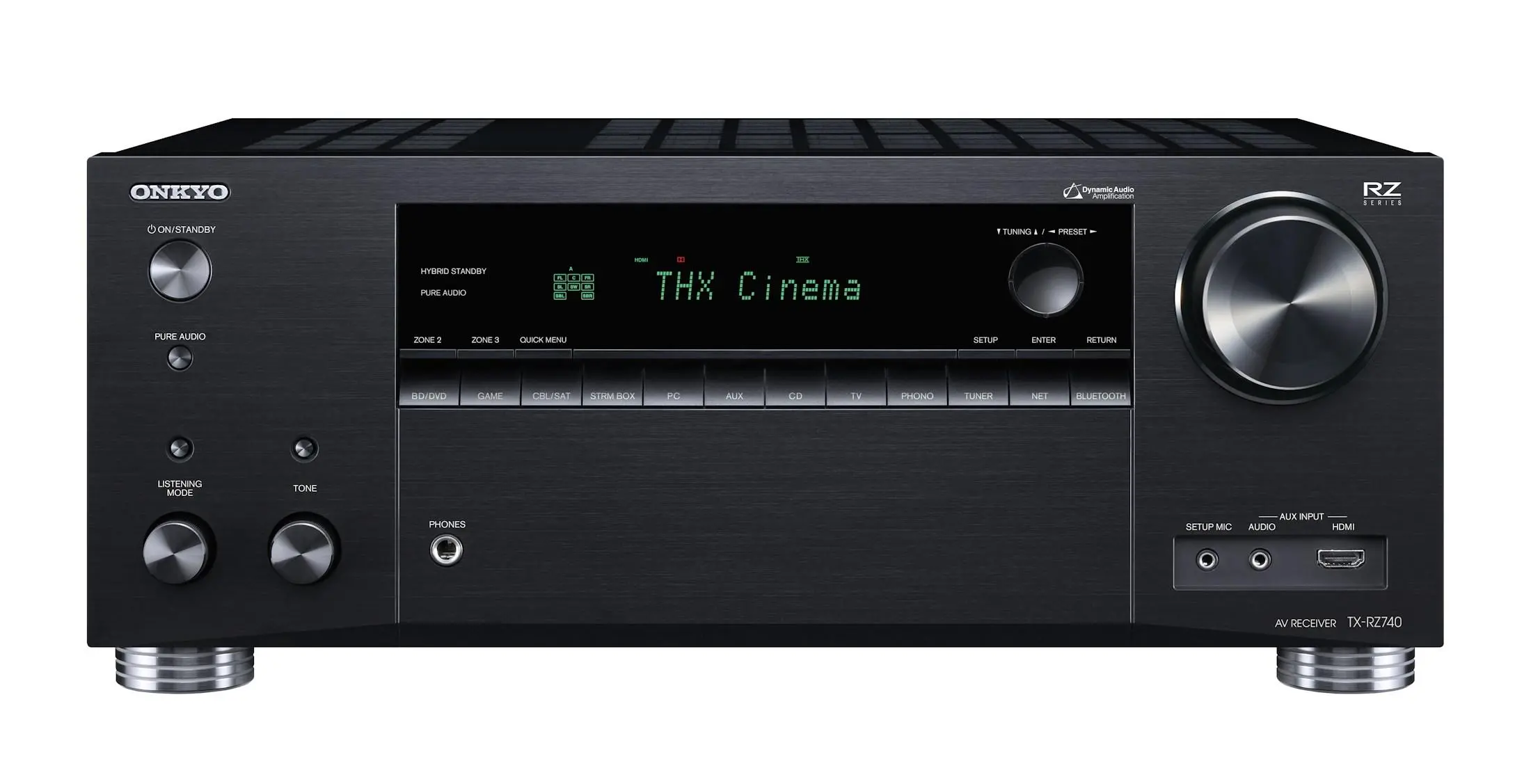 Amplituner Onkyo TX-RZ740 9.2-kanałowy Dolby Atmos DTS X Wi-Fi Bluetooth AirPlay Czarny