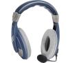 Słuchawki przewodowe z mikrofonem Defender Gryphon 750 Nauszne Niebieski