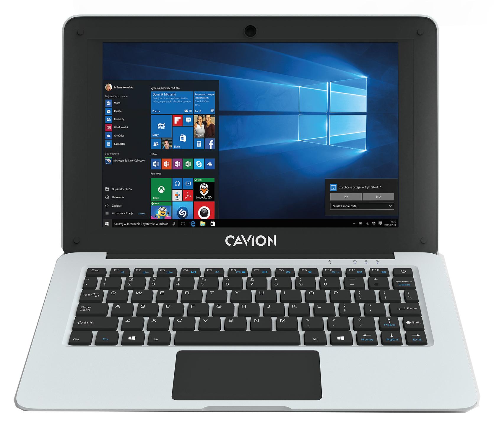 Laptop Cavion 10,1 mini 10,1" Intel® Atom™ Z3735G 1GB RAM  32GB Dysk  Win10 Pro