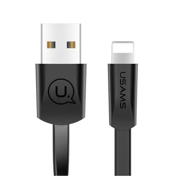 Kabel USAMS płaski U2 Lightning US-SJ199 Czarny