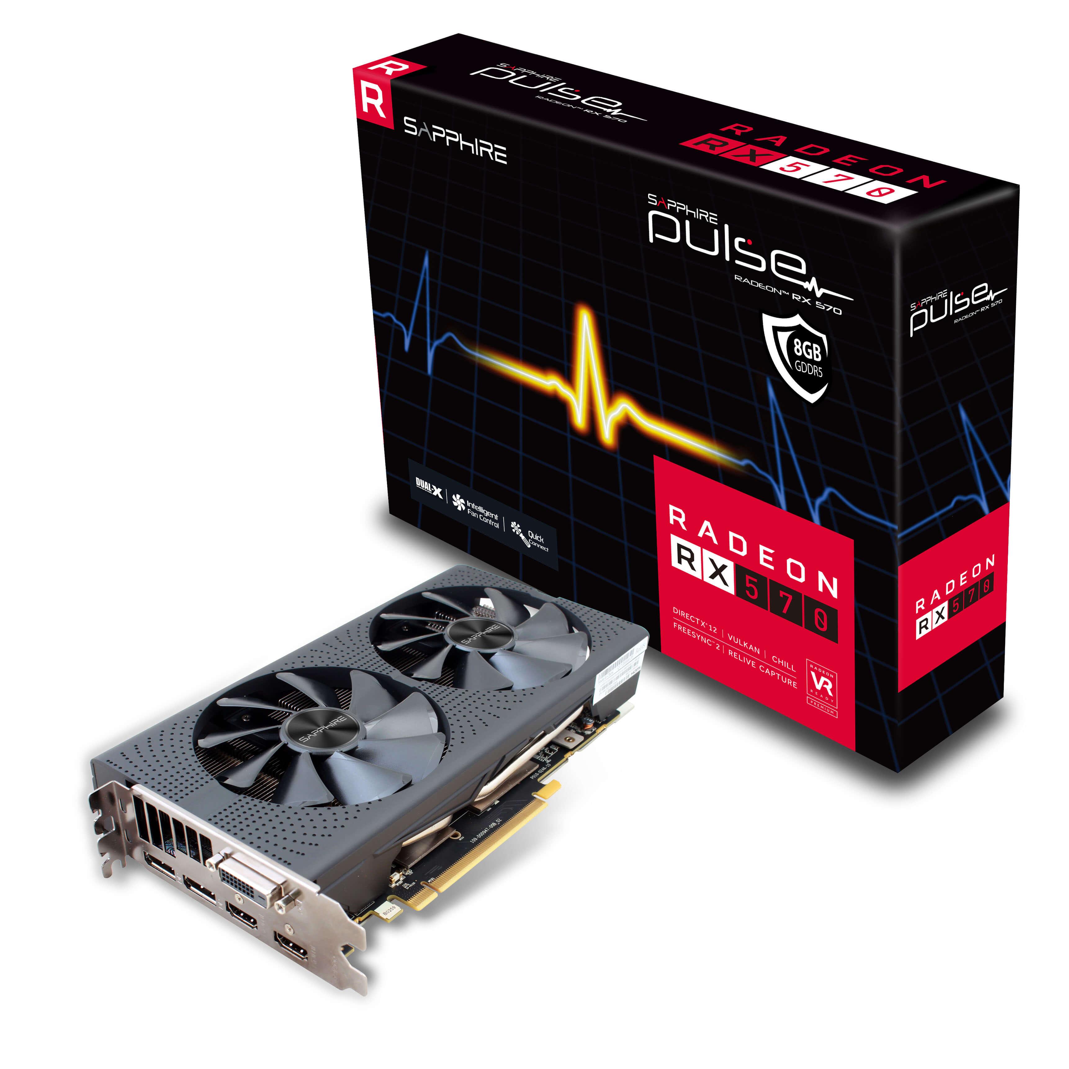 Sapphire technology RX570 PULSE 8GB GDDR5 256bit