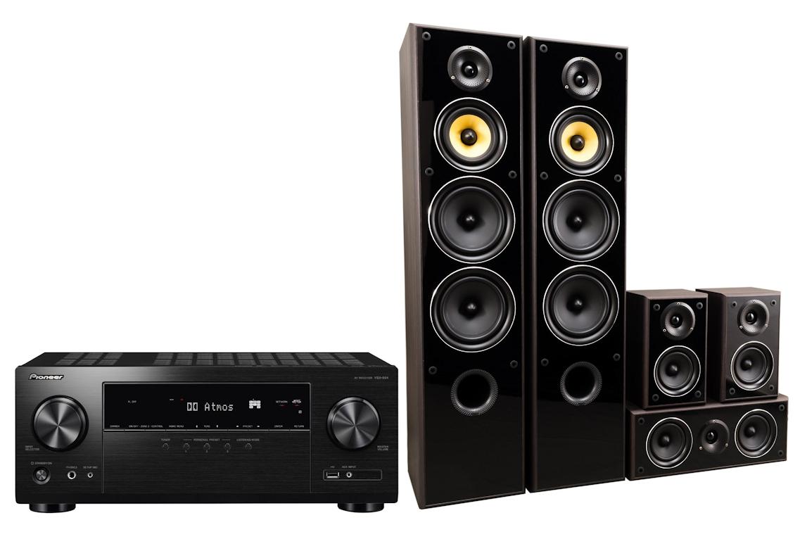 Zestaw kina Pioneer VSX-934B, Taga Harmony TAV-606 v.3 (modern wenge)