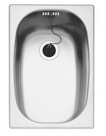 Zlewozmywak Teka E 1C 280x405 CN Stalowy Srebrny
