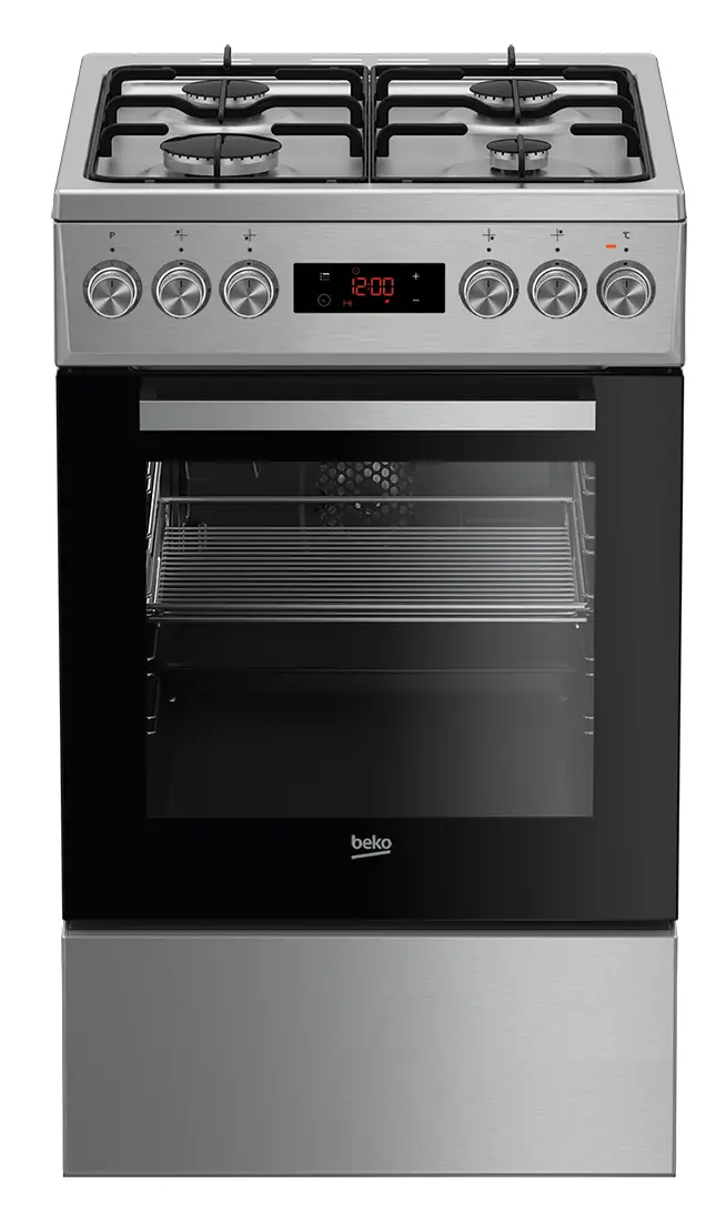 Kuchnia gazowo-elektryczna Beko FSM52321DXDS Termoobieg