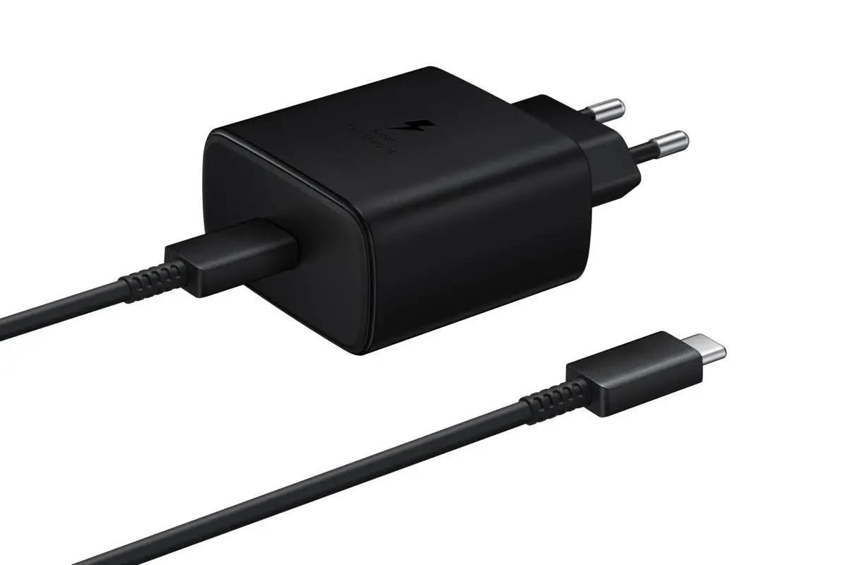 Ładowarka sieciowa Samsung EP-TA845XBEGWW 45W z kablem USB-C do USB-C Czarny