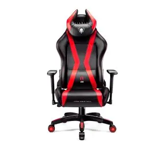 Fotel Diablo Chairs X-Horn 2.0 Normal Size Gamingowy do 160kg Skóra ECO Czarno-czerwony