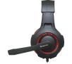 Słuchawki przewodowe z mikrofonem Defender Warhead G-450 USB Nauszne Czarno-czerwony