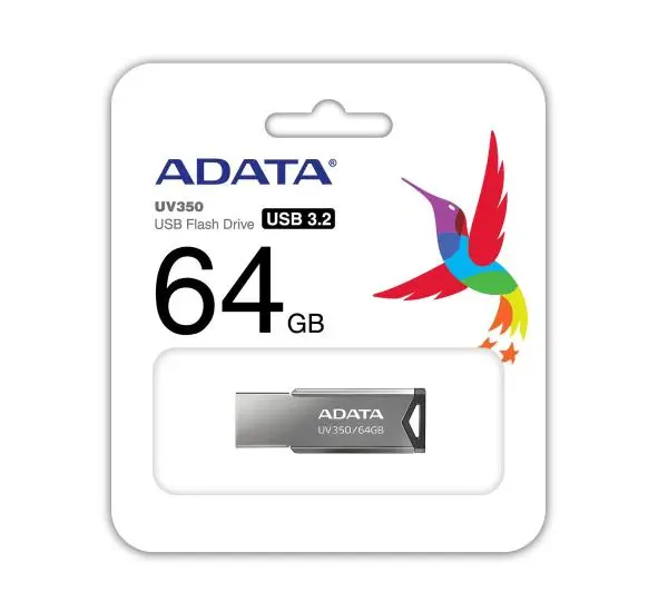 Adata UV350 64GB USB 3.2  Srebrny