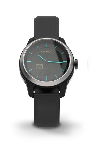 Cookoo Watch (czarno-srebrny)