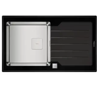 Teka DIAMOND RS15 1B 1D 86 Stalowy Czarny - DRUGI -30%, ALBO 5-TY ZA 1ZŁ - Kup na Raty - RRSO 0%