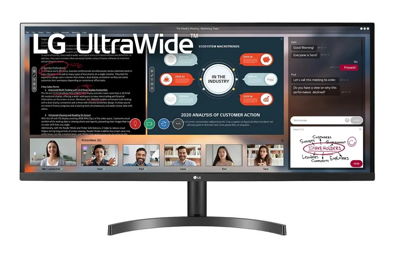 Monitor LG 34WL500-B 34" 2K IPS 75Hz 5ms Profesjonalny