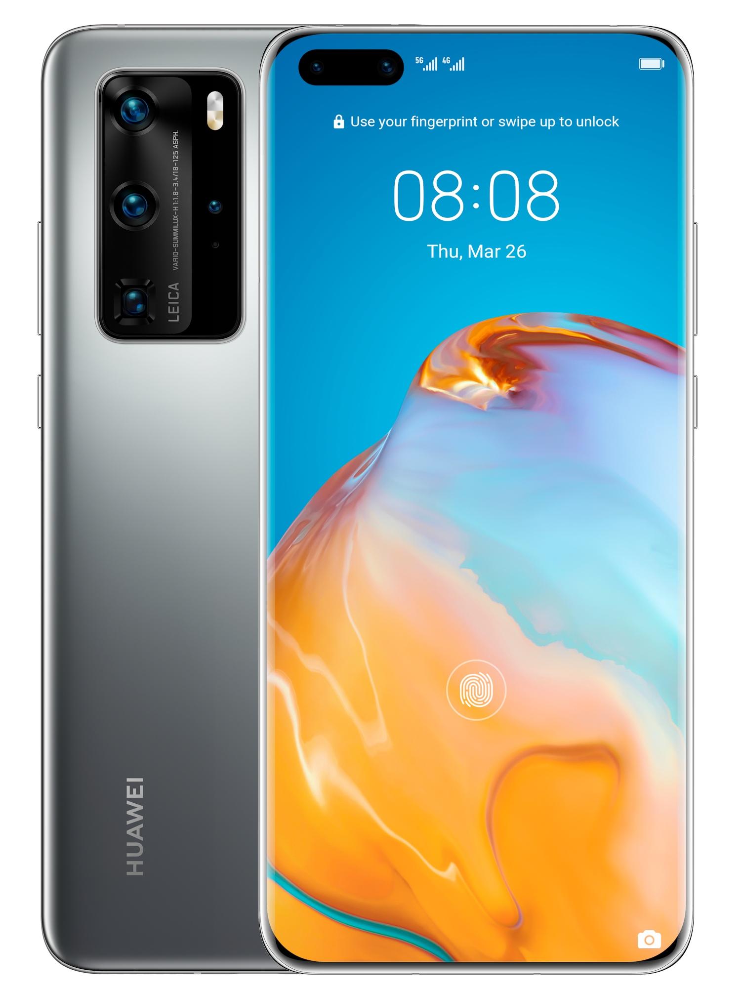 ANDROID - HUAWEI P40 PRO シルバー Smartfon Huawei P40 Pro (srebrny) - Opinie, Cena - RTV EURO AGD