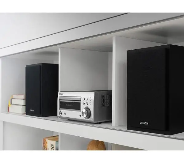 Denon D-M41DAB / RCD-M41DAB + SC-M41 60W Bluetooth Radio FM Srebrny / Czarny - Kup na Raty - RRSO 0%