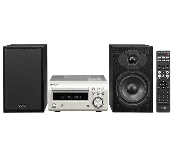 Denon D-M41DAB / RCD-M41DAB + SC-M41 60W Bluetooth Radio FM Srebrny / Czarny - Kup na Raty - RRSO 0%