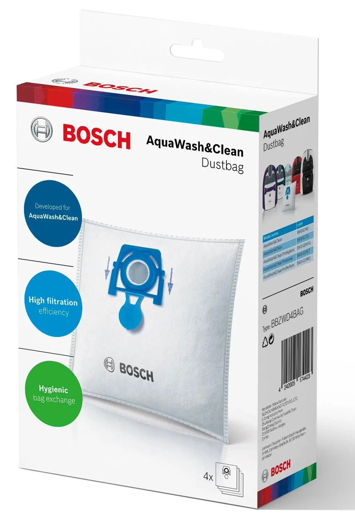 Worek do odkurzacza Bosch BBZWD4BAG 4szt.