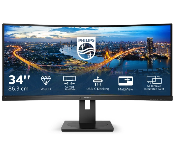 Philips B-line 346B1C/00 - profesjonalny - zakrzywiony - 34