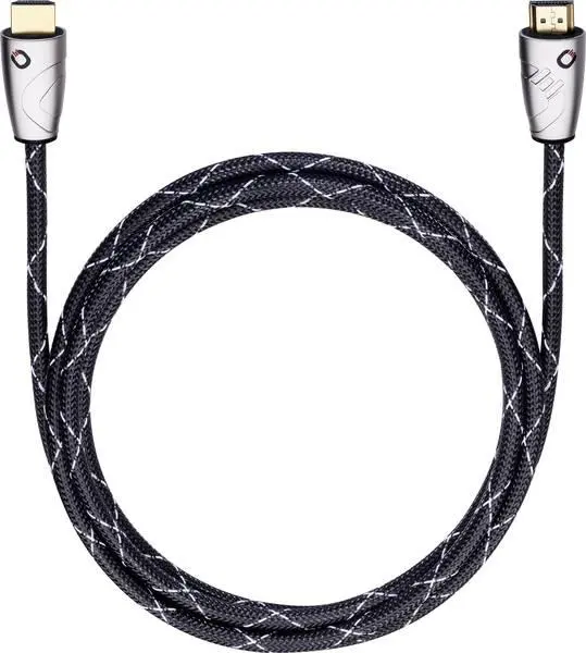 Kabel HDMI Oehlbach Easy Connect Steel 125 2,5m Czarny