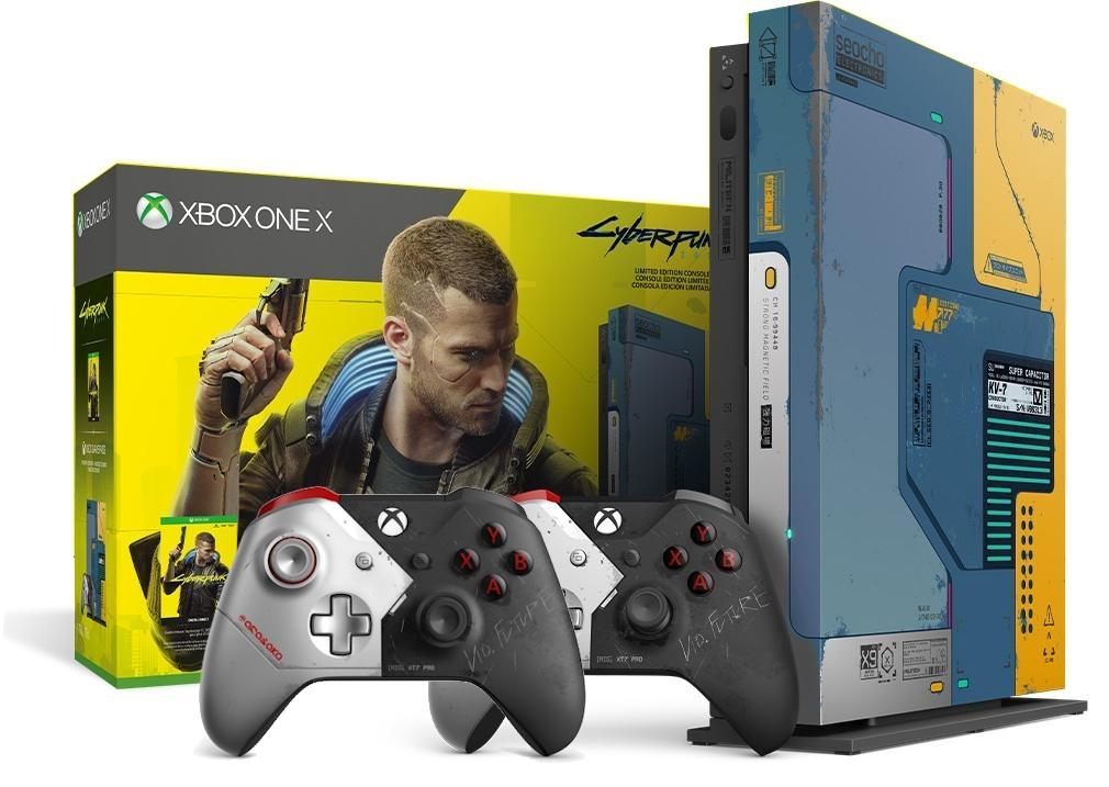 Xbox One X Cyberpunk 2077 Limited Edition + 2 pady