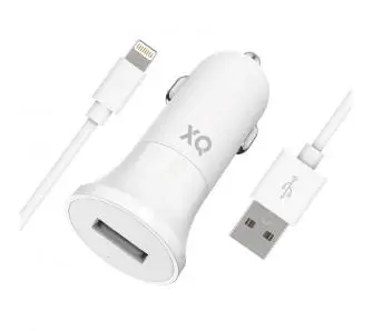 Ładowarka samochodowa Xqisit ładowarka USB 2,4A Biały