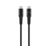 Kabel Xqisit Extra Strong USB C 3,1 do USB C 3,1 2m Czarny