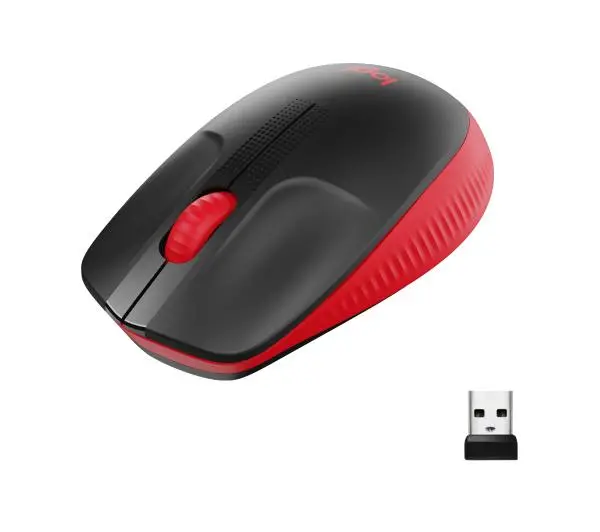 Logitech M190 Czarno-czerwony
