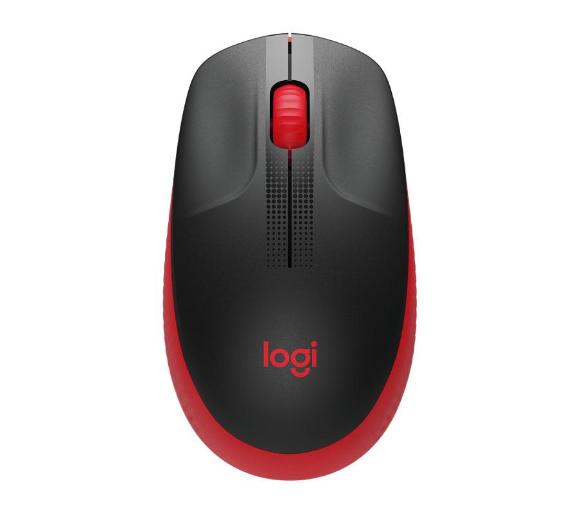 mysz komputerowa Logitech M190 (czarno-czerwony)