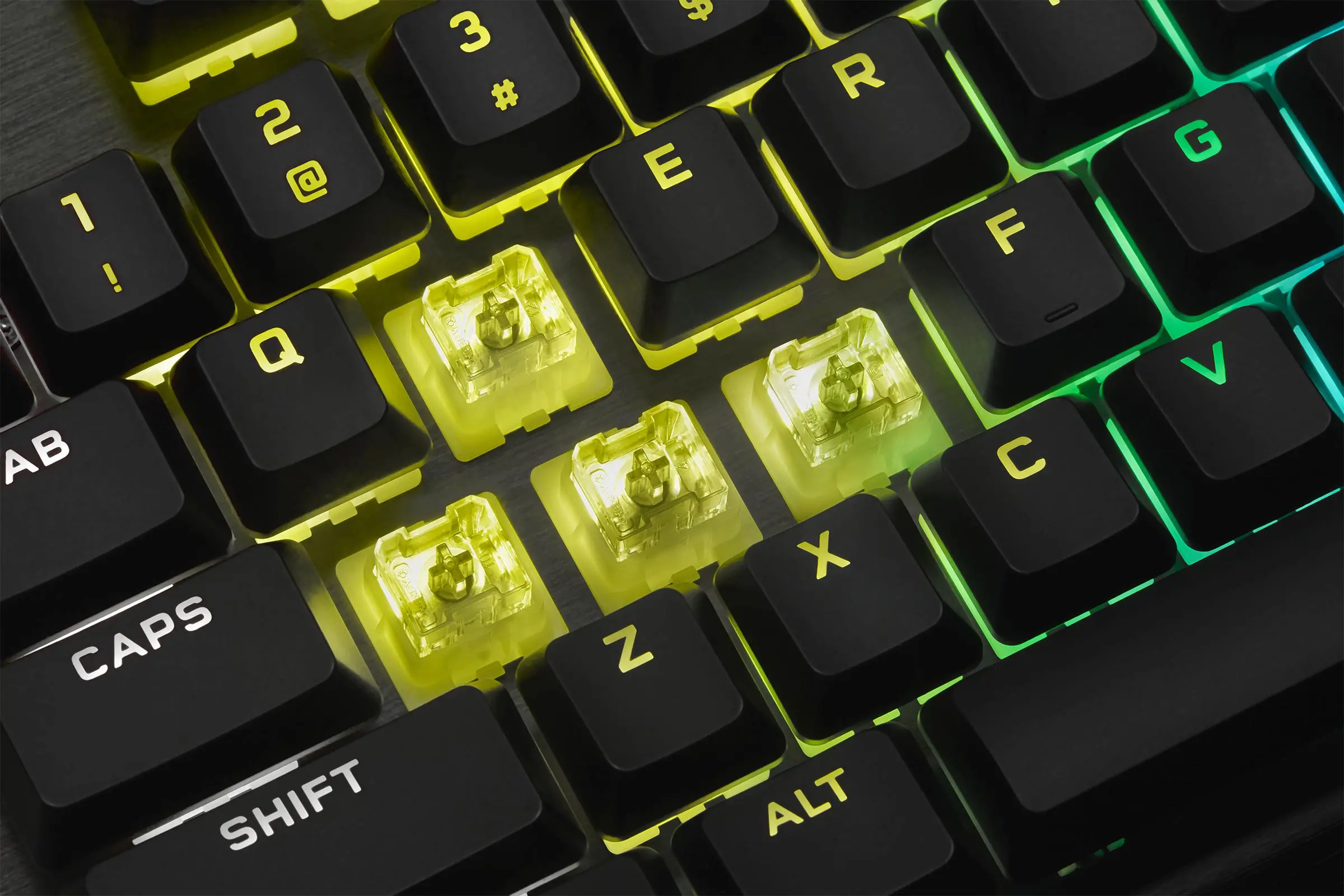 Klawiatura mechaniczna Corsair K60 RGB PRO Cherry MX Viola Czarny