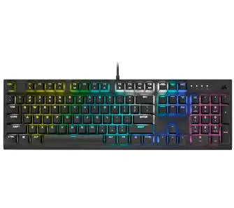 Klawiatura mechaniczna Corsair K60 RGB PRO Cherry MX Viola Czarny