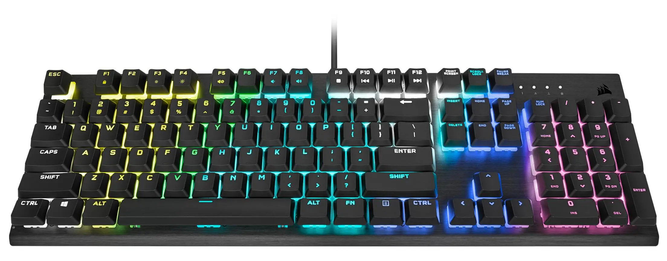 Klawiatura mechaniczna Corsair K60 RGB PRO Cherry MX Viola Czarny
