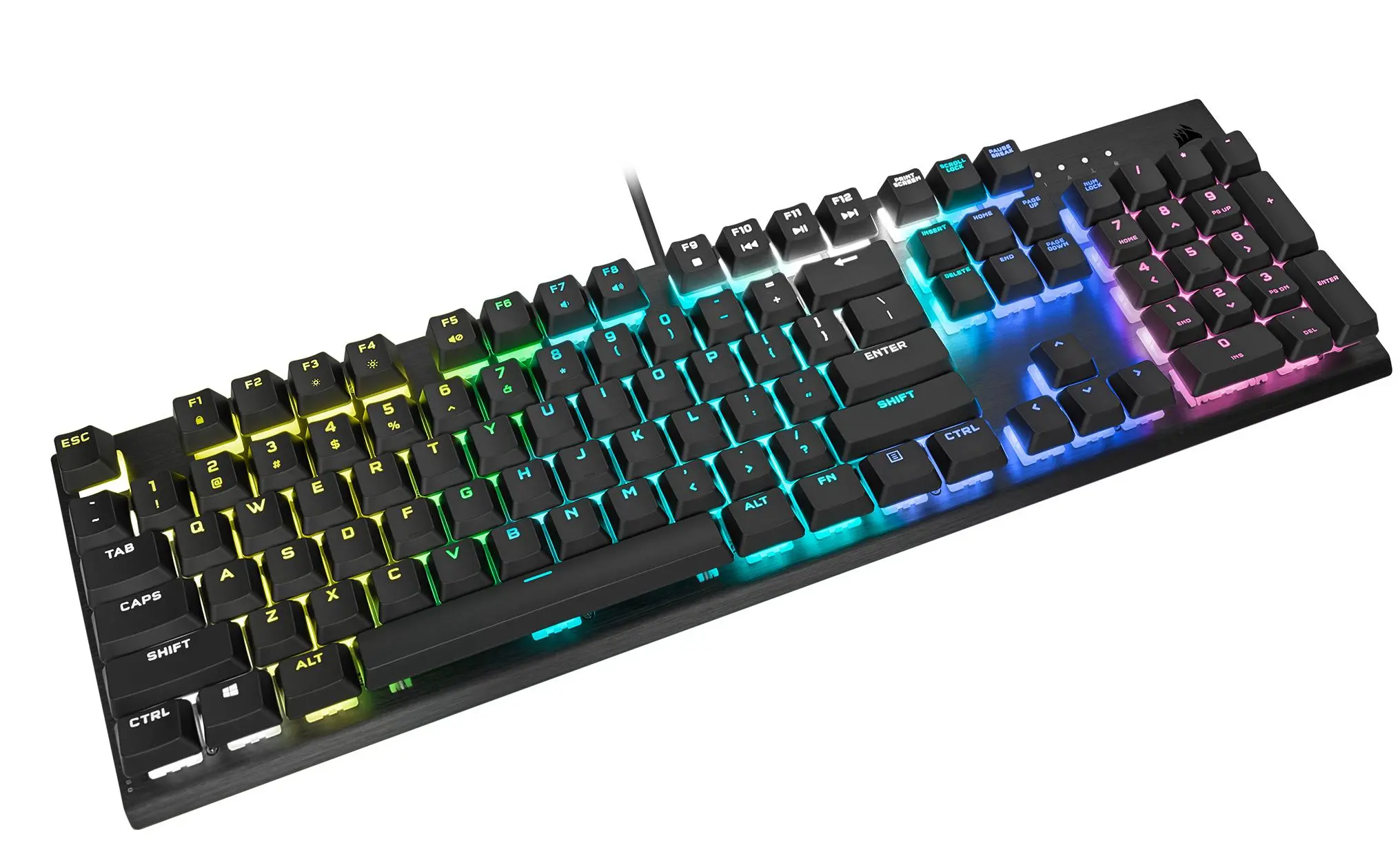 Klawiatura mechaniczna Corsair K60 RGB PRO Cherry MX Viola Czarny